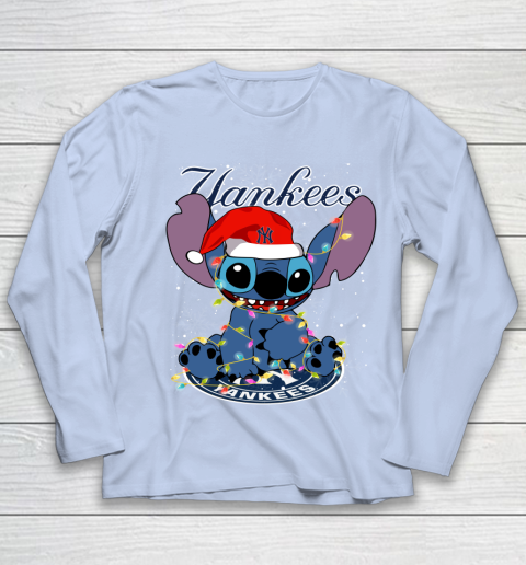 New York Yankees MLB noel stitch Baseball Christmas Youth Long Sleeve 5