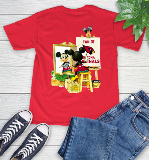 NFL Football Arizona Cardinals Mickey Drawing Shirt 12