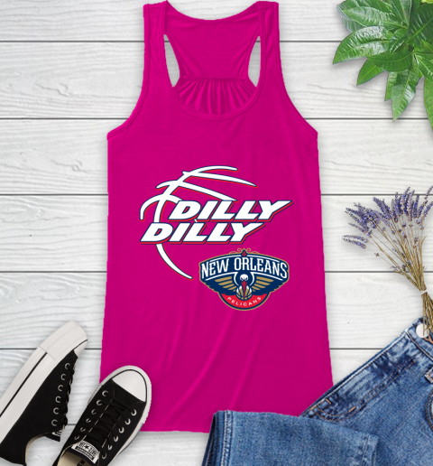 NBA New Orleans Pelicans Dilly Dilly Basketball Sports Racerback Tank 8