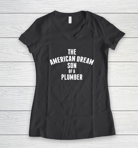 Son Of A Plumber Shirt Dusty Rhodes Women's V-Neck T-Shirt 4
