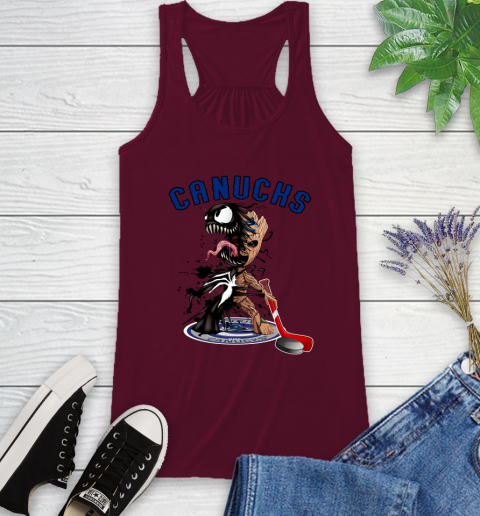 NHL Vancouver Canucks Hockey Venom Groot Guardians Of The Galaxy Racerback Tank 3