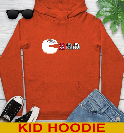 Denver Broncos NFL Football Pac Man Champion Youth Hoodie 5