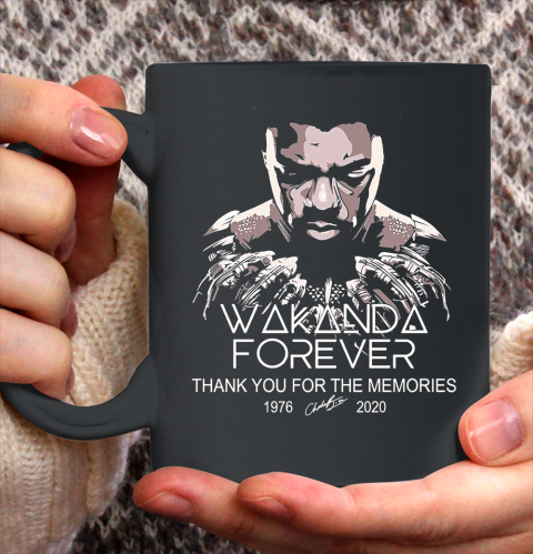 Rip Wakanda 1976 2020 forever thank you for the memories signature Ceramic Mug 11oz