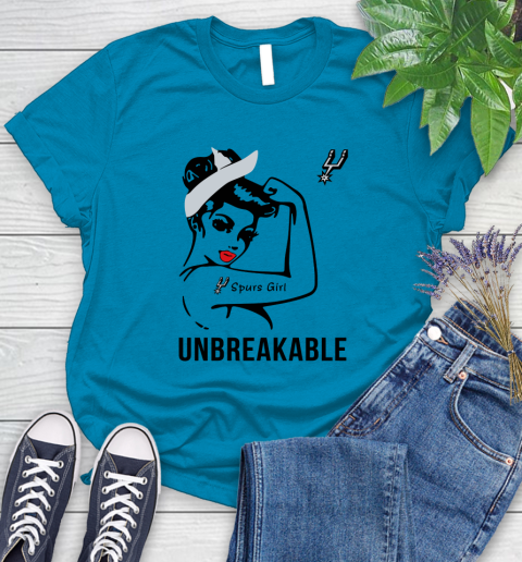 NBA San Antonio Spurs Girl Unbreakable Basketball Sports Women's T-Shirt 5