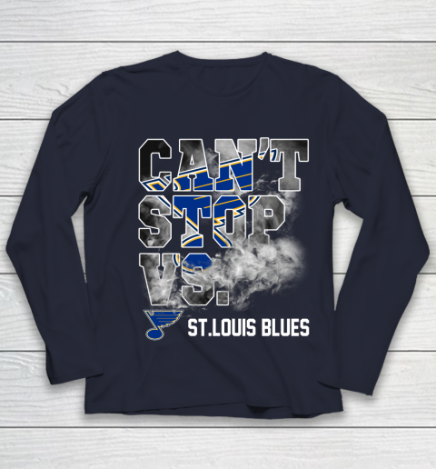 NHL St.Louis Blues Hockey Can't Stop Vs Youth Long Sleeve 2