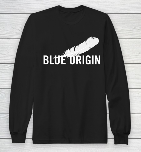 Blue Origin  All White Long Sleeve T-Shirt