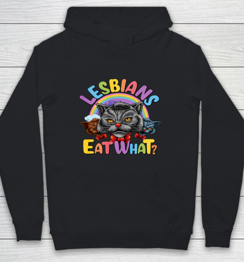 Lesbians Eat What Mug Pussy Cat Funny LGBT Pride Youth Hoodie