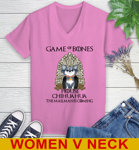 Game of bones house chihuahua dog the mailman is coming tshirt 72
