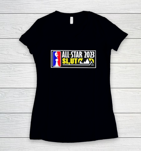 The NBA All Star 2023 SL UT Shirt Salt Lake Utah Women's V-Neck T-Shirt