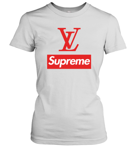 T-shirt Louis Vuitton x Supreme White size L International in