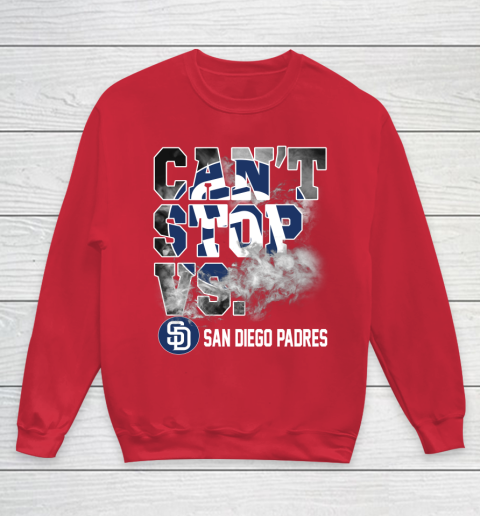 MLB San Diego Padres Baseball Can't Stop Vs Padres Youth Sweatshirt - Image 8