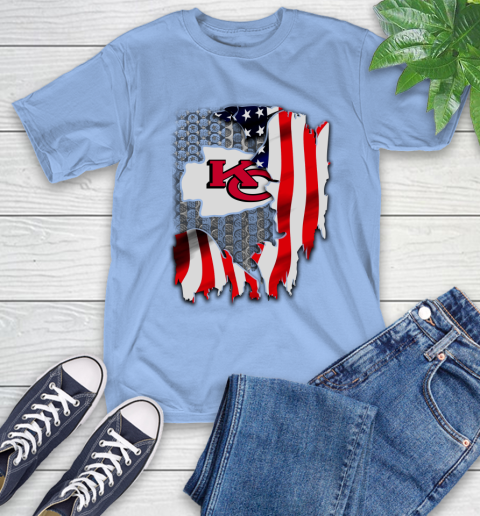 Kansas City Chiefs NFL Football American Flag T-Shirt 12