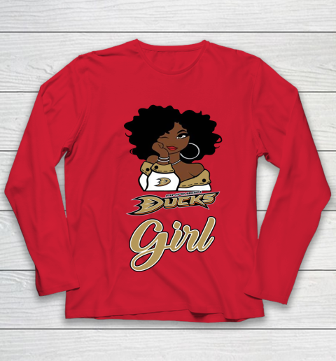 Anaheim Ducks Girl NHL Youth Long Sleeve 10