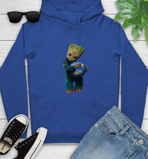 NBA Groot Guardians Of The Galaxy Basketball Sports Denver Nuggets Youth Hoodie 9