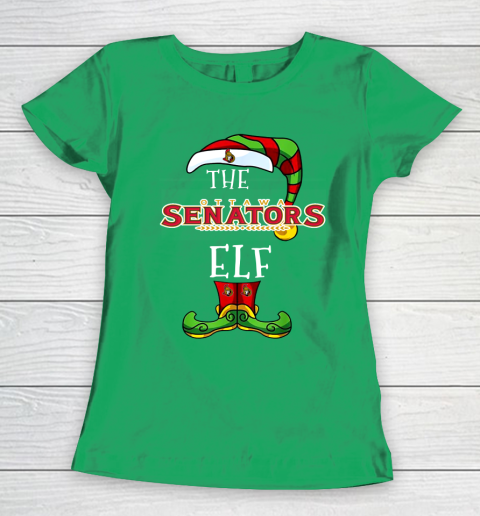 Ottawa Senators Christmas ELF Funny NHL Women's T-Shirt 5