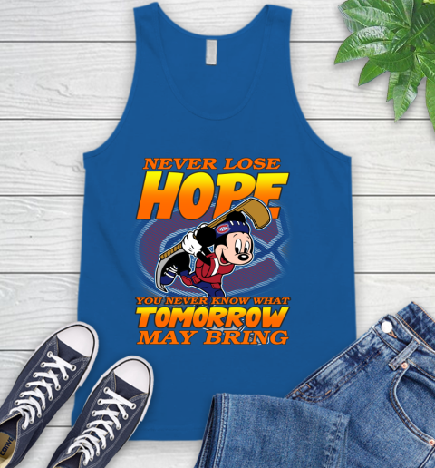 Montreal Canadiens NHL Hockey ootball Mickey Disney Never Lose Hope Tank Top 4