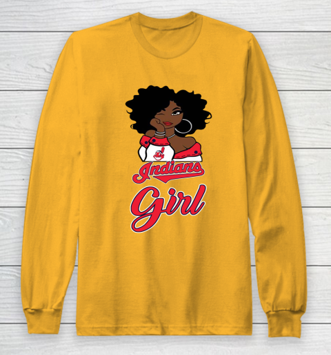 Cleveland Indians Girls Girl MLB Long Sleeve T-Shirt 3