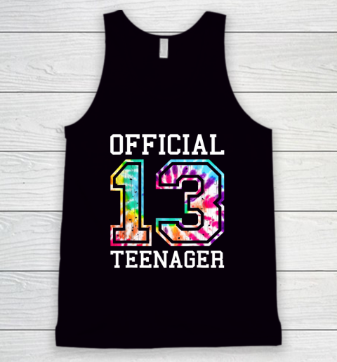 Tie Dye Official Teenager 13th Birthday Shirt For Girls Boys T Shirt Tank Top