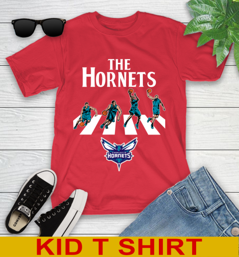 NBA Basketball Charlotte Hornets The Beatles Rock Band Shirt Youth T-Shirt 11
