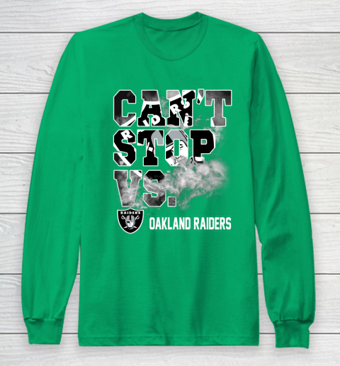 NFL Oakland Raiders Can't Stop Vs Long Sleeve T-Shirt 4
