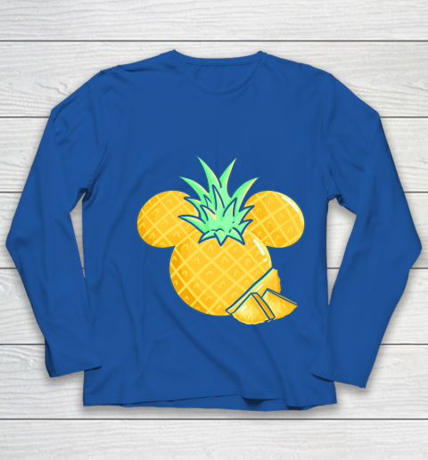 Disney Mickey Friends Mickey Pineapple Logo Youth Long Sleeve 7