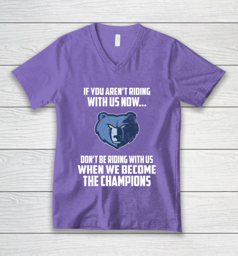 NBA Memphis Grizzlies Basketball We Become The Champions V-Neck T-Shirt 8