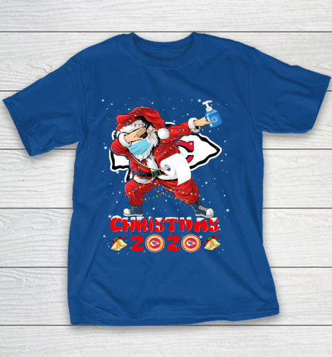Kansas City Chiefs Funny Santa Claus Dabbing Christmas 2020 NFL Youth T-Shirt 6