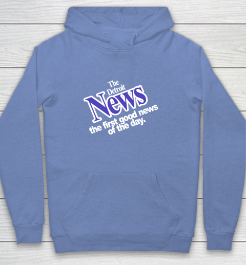 DETROIT NEWS THE FIRST GOOD NEWS OF THE DAY Youth Hoodie 8