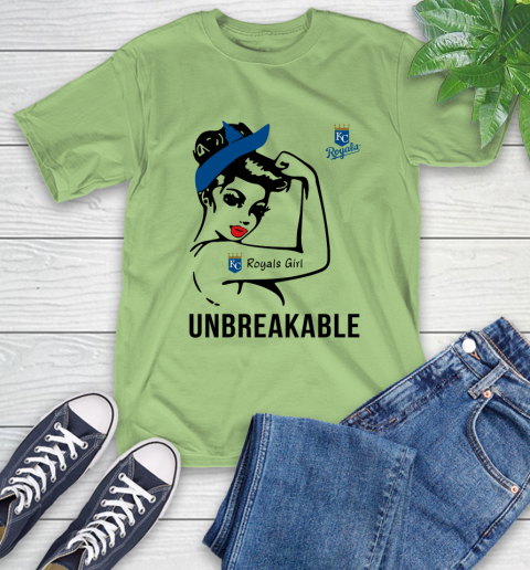 MLB Kansas City Royals Girl Unbreakable Baseball Sports T-Shirt 9