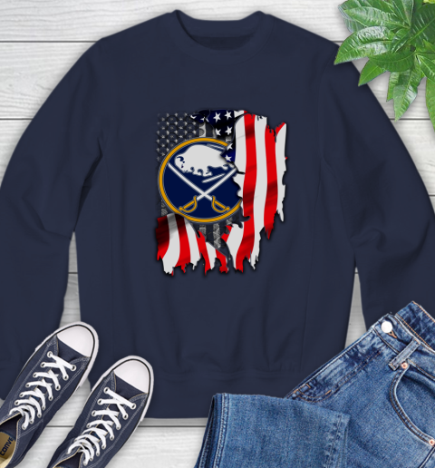 Buffalo Sabres NHL Hockey American Flag Sweatshirt 2