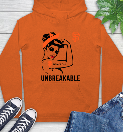 MLB San Francisco Giants Girl Unbreakable Baseball Sports Hoodie 3