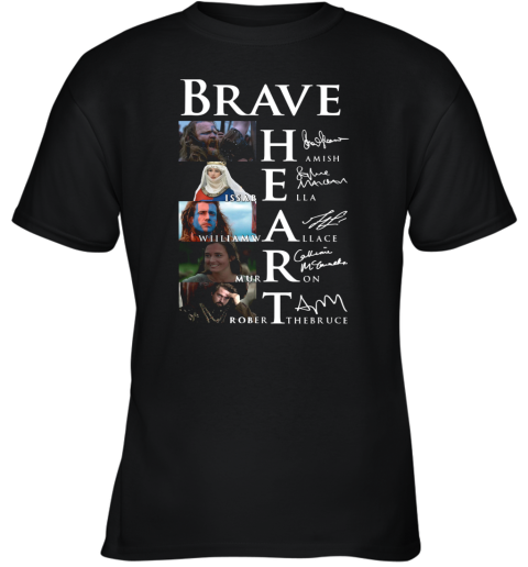 Brave Hamish Isabella William Wallace Murron Robert The Bruce Signatures Youth T-Shirt