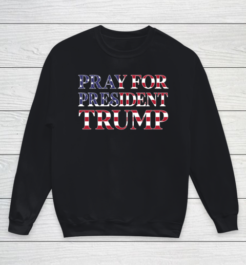 Trump Pray For Trump Peace and Love 2020 Youth Sweatshirt