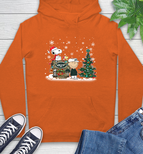 NFL New York Jets Snoopy Charlie Brown Christmas Football Super Bowl Sports Hoodie 4