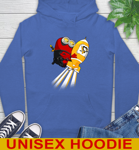 NHL Hockey Pittsburgh Penguins Deadpool Minion Marvel Shirt Hoodie 9