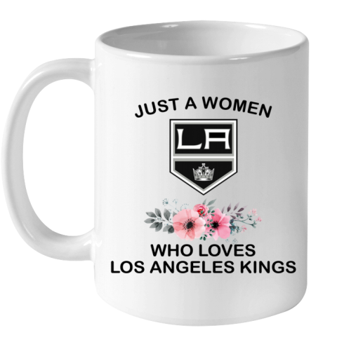 8ps4 just a woman who loves los angeles kings ceramic mug 110 56 front white