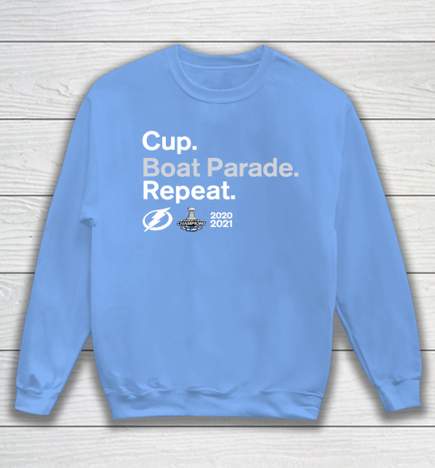 Cup Boat Parade Repeat Tampa bay Lightnings Stanley Hockey 2021 Sweatshirt 8