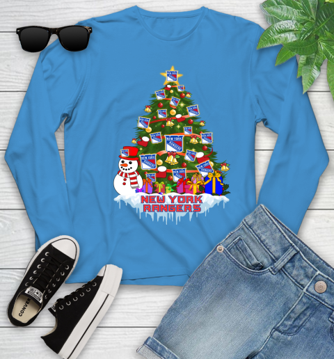 New York Rangers Merry Christmas NHL Hockey Sports Youth Long Sleeve 7