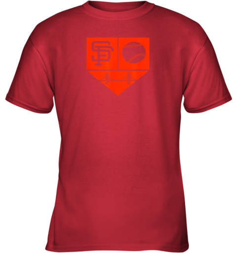 4ga1 san francisco baseball vintage sf pride giant gift youth t shirt 26 front red