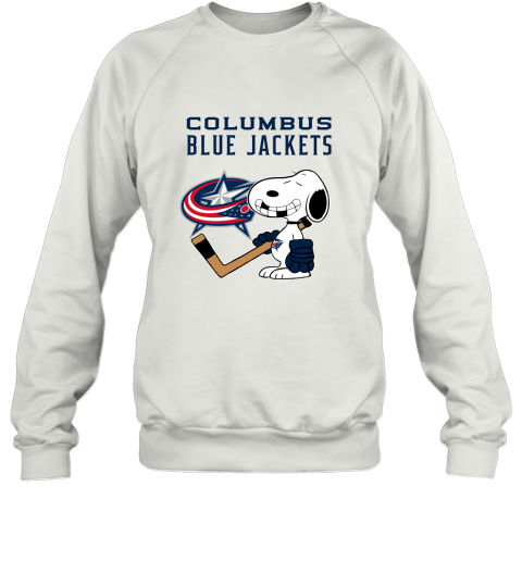 Columbus Blue Jackets Ice Hockey Broken Teeth Snoopy NHL Sweatshirt