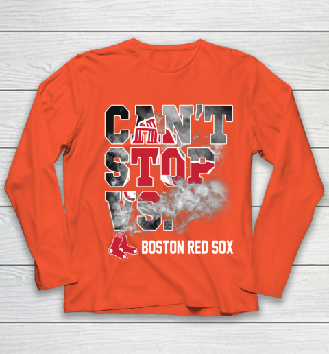 MLB Boston Red Sox Baseball Can't Stop Vs Boston Red Sox Youth Long Sleeve 3