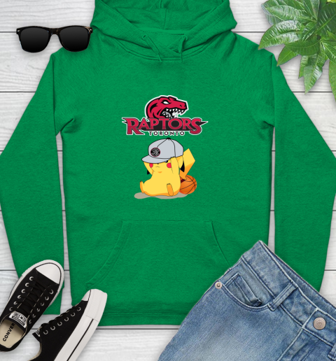 NBA Pikachu Basketball Sports Toronto Raptors Youth Hoodie 7