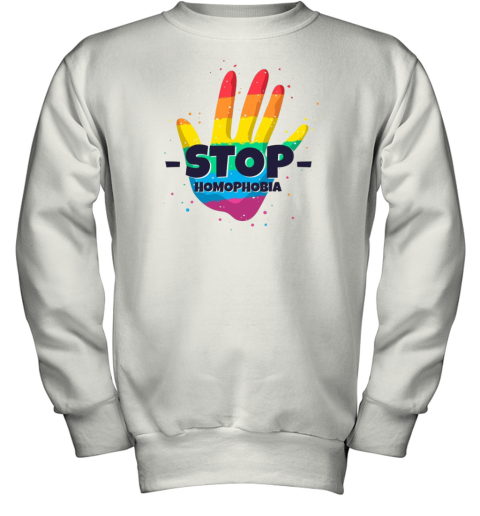 Stop Homophobia Illustration Youth Sweatshirt