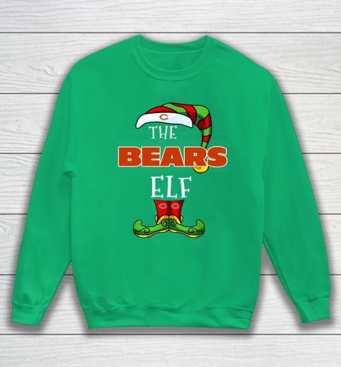Chicago Bears Christmas ELF Funny NFL Sweatshirt 5