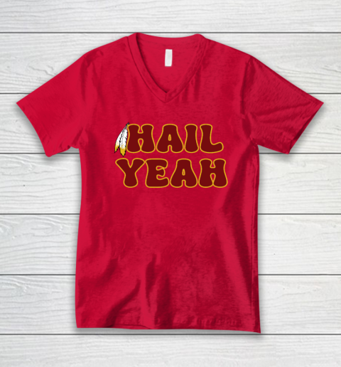 Hail Yeah Bold Feather Jayden Daniels Inspired V-Neck T-Shirt 5