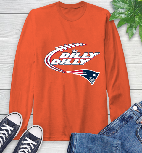 NFL New England Patriots Dilly Dilly Football Sports Long Sleeve T-Shirt 5