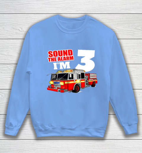 Kids Fire Truck 3rd Birthday T Shirt Boy Firefighter 3 Years Old Sweatshirt 8