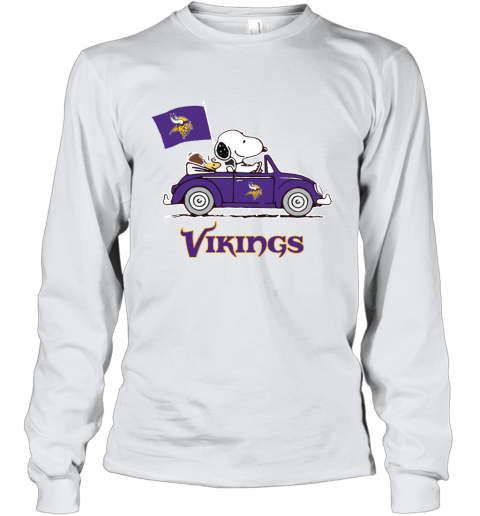 Snoopy And Woodstock I Only Roll With The Minnesota Vikings T