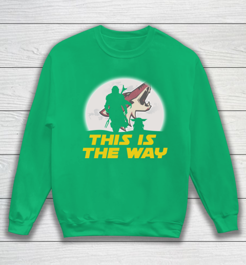 Arizona Coyotes NHL Ice Hockey Star Wars Yoda And Mandalorian This Is The Way Sweatshirt 5