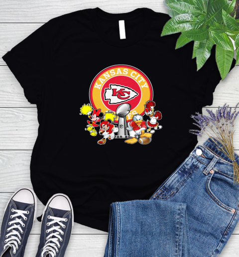 Kansas City Chiefs super bowl 2019 2020 mickey mouse minnie mouse donald duck daisy duck football shirt 89